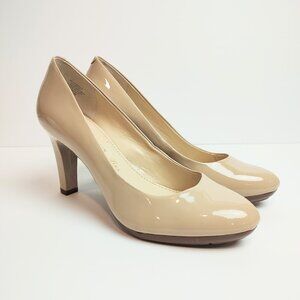 Anne Klein Clemence iFlex Patent Nude Heel Size 7.5 New without box Never worn